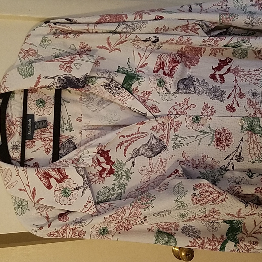 Modcloth Button Down Animal Blouse
